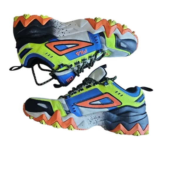 Fila Oakmont Trail Runner Leather Athletic Hiking Shoes Chunky Sneaker Sz 7.5