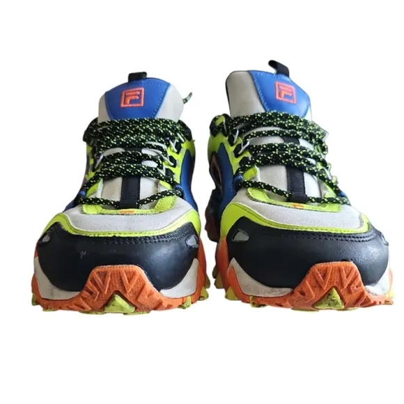 Fila Oakmont Trail Runner Leather Athletic Hiking Shoes Chunky Sneaker Sz 7.5