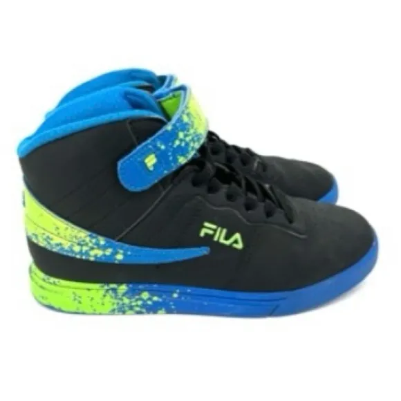 FILA Unisex Size 5.5 Youth Vulc 13 Matte Splatter High Top Basketball Shoes