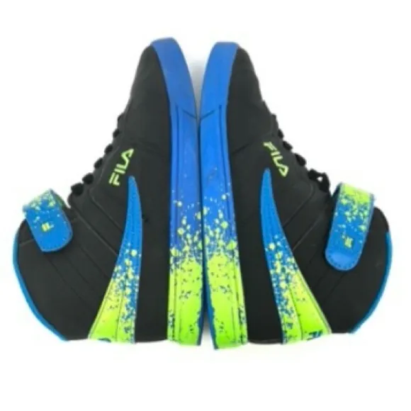 FILA Unisex Size 5.5 Youth Vulc 13 Matte Splatter High Top Basketball Shoes