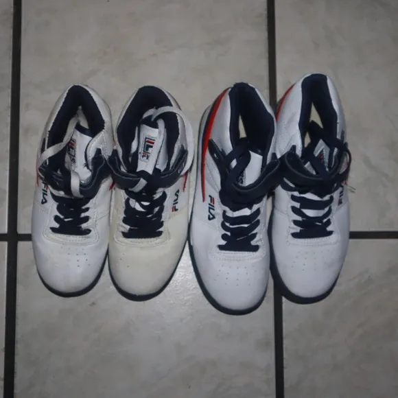 FILA White and Blue Sports Sneakers