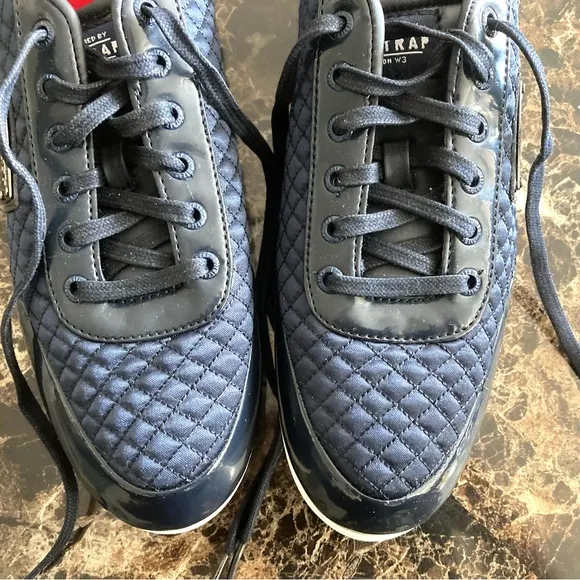 Firetrap Mens Dr Domello Quilted TopLace Up Trainers Sports Shoes Navy/Size 11.5