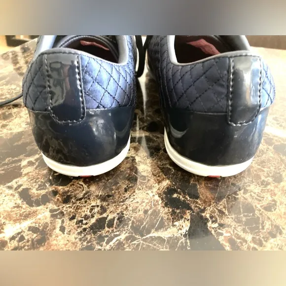 Firetrap Mens Dr Domello Quilted TopLace Up Trainers Sports Shoes Navy/Size 11.5