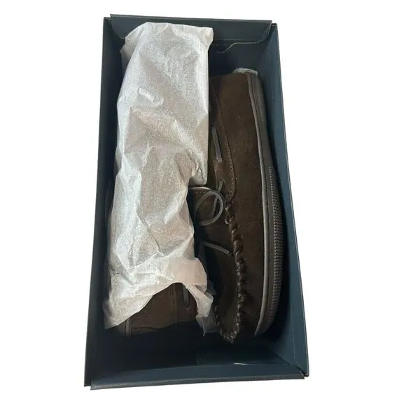 Florsheim Cozy Tie Moc Slipper Men's Chocolate Size 8 New