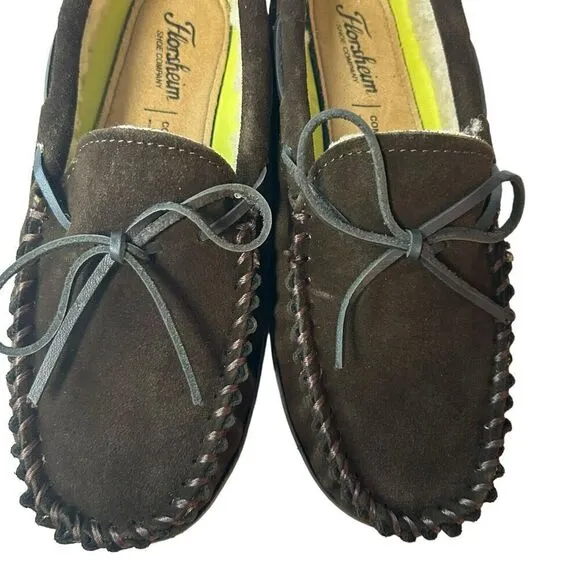 Florsheim Cozy Tie Moc Slipper Men's Chocolate Size 8 New