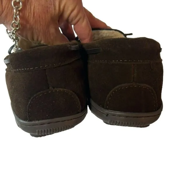 Florsheim Cozy Tie Moc Slipper Men's Chocolate Size 8 New