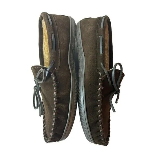 Florsheim Cozy Tie Moc Slipper Men's Chocolate Size 8 New