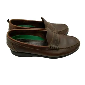 Florsheim Loafers Vintage Mens Brown Moc Toe Casual Slip On Shoes Size 7 D