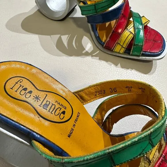 Free Lance Paris Rare Vintage Mule Heels - Size 5.5