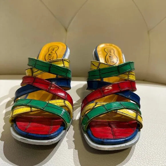 Free Lance Paris Rare Vintage Mule Heels - Size 5.5