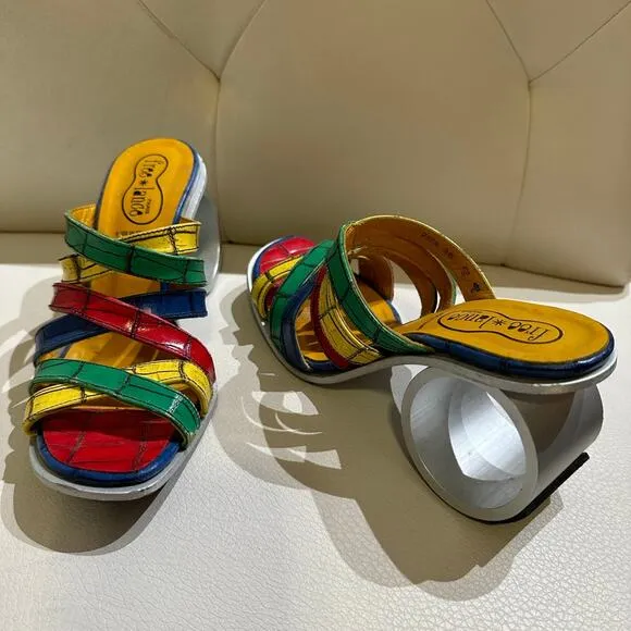Free Lance Paris Rare Vintage Mule Heels - Size 5.5