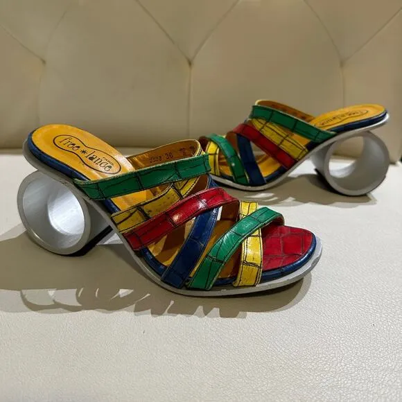 Free Lance Paris Rare Vintage Mule Heels - Size 5.5