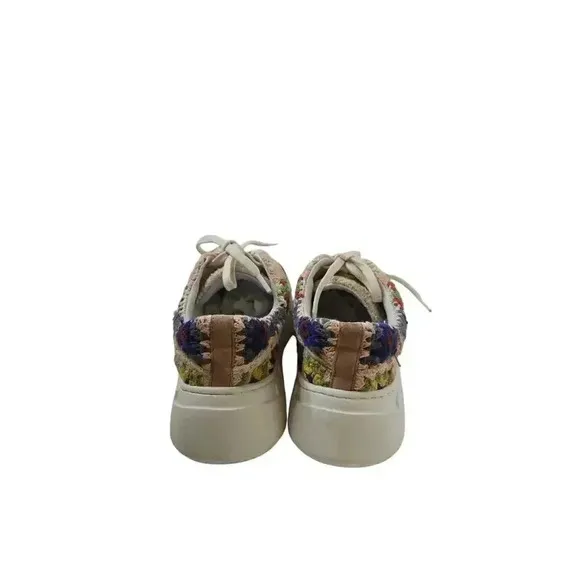 Free People Catch Me If You Can Crochet Platform Sneaker Size 36