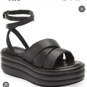 Free People Harper Flatform Sandals US 7.5 Black