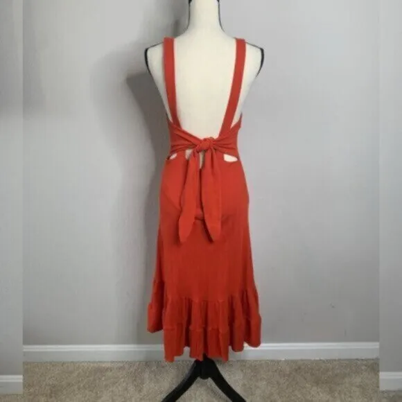 Free People Into You Orange Midi/Maxi Dress