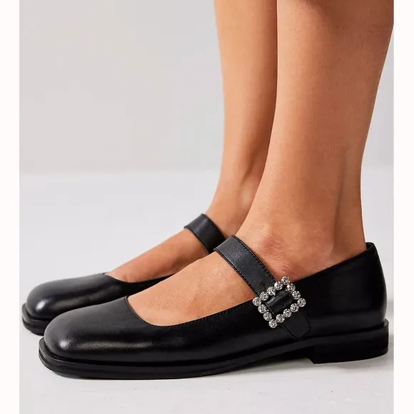 Free People Rumor Diamante Mary Janes Size 6.5