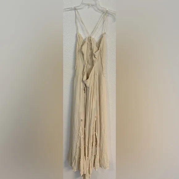 FREE PEOPLE Siren Nights Maxi Dress in Wet Plaster NWOT