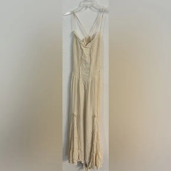 FREE PEOPLE Siren Nights Maxi Dress in Wet Plaster NWOT