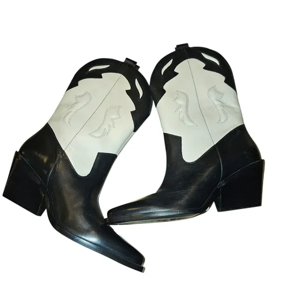 Free People Twin Flames Western Boots Size 7