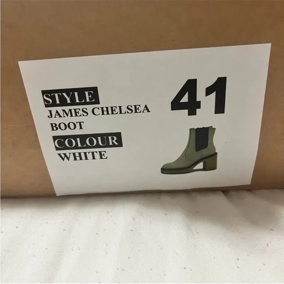 Free People Women’s James Chelsea Chunky Platform Boots White Black Size 9