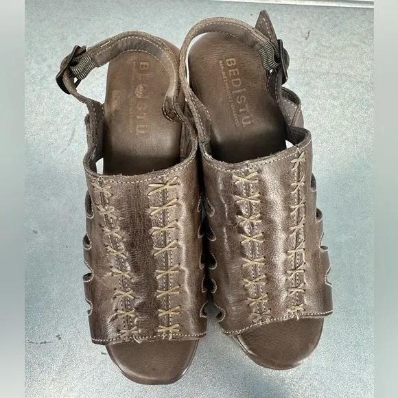 Free People x Bed Stu Tessa Clogs with Chunky Wooden Heel