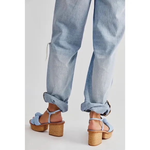 Free People x Vicenza Mckenna Puffy Platform Cork Sandals