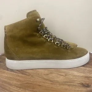 Frye Lena Hiker Wheat Womens Brown Size 11 High Top Zip Up Shoes