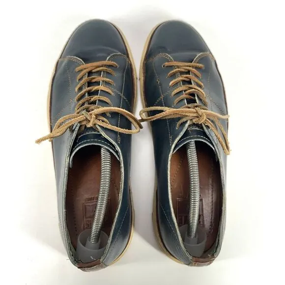 Frye Walker 3481160 Low Top Navy Leather Lace Up Sneakers Men Shoes Size 12