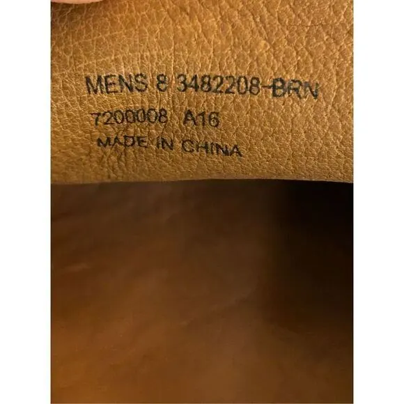 Frye Men's Driving Brown Suede Loafers Shoes sz 8