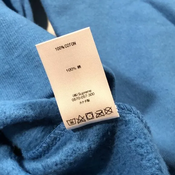 FW20 Supreme Small Box Logo Crewneck Sweater Pale Royal Size XL Streetwear B29