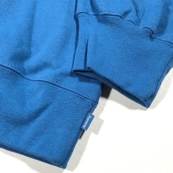 FW20 Supreme Small Box Logo Crewneck Sweater Pale Royal Size XL Streetwear B29