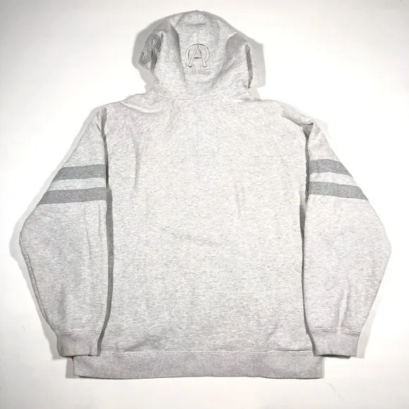 FW22 Supreme US-NY Hoodie Sweater Pullover Ash Grey size XXL 2XL Streetwear B34