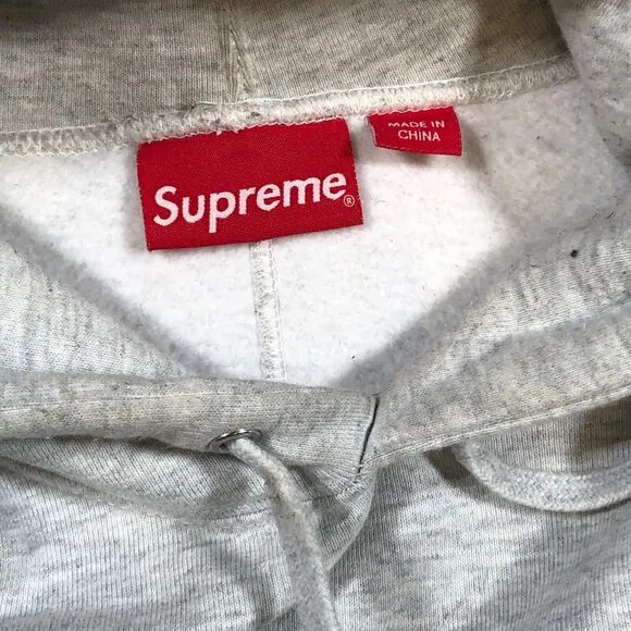FW22 Supreme US-NY Hoodie Sweater Pullover Ash Grey size XXL 2XL Streetwear B34