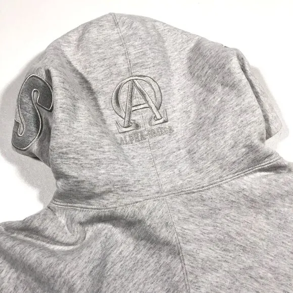 FW22 Supreme US-NY Hoodie Sweater Pullover Ash Grey size XXL 2XL Streetwear B34