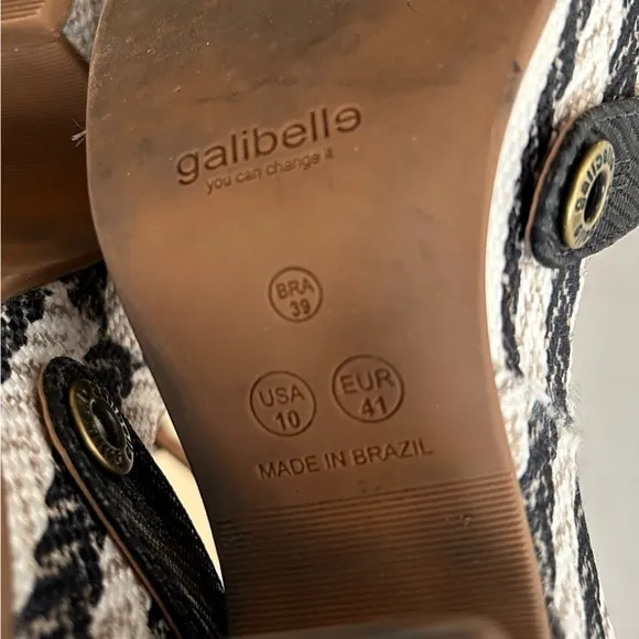 Galibelle Interchangeable Platform Sandals/Size 10