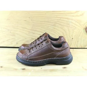 GBX Mens Shoes Loafers 9.5M Leather Lace Ups Brown Ridgewood