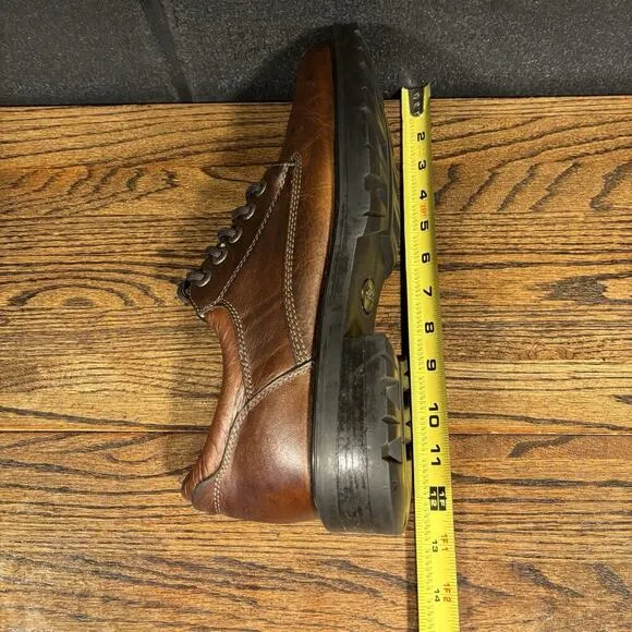GBX Operator Chunky Brown Leather Oxford Shoes Men’s 12