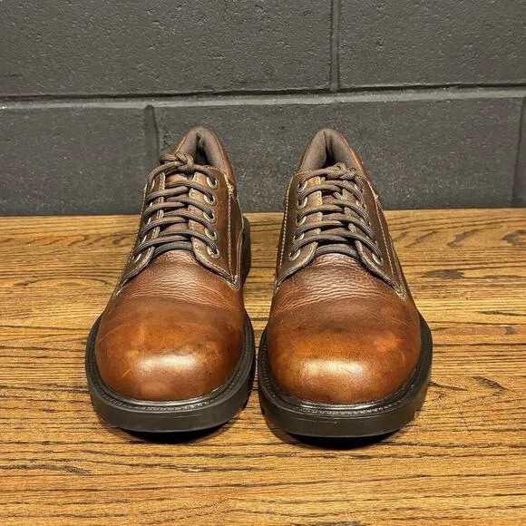 GBX Operator Chunky Brown Leather Oxford Shoes Men’s 12