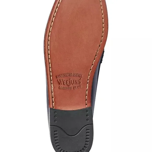 G.H. Bass &amp; Co. Women’s Penny Black Loafers with Gold Accents NIB!