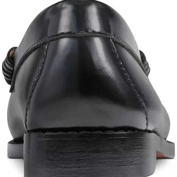G.H. Bass &amp; Co. Women’s Penny Black Loafers with Gold Accents NIB!