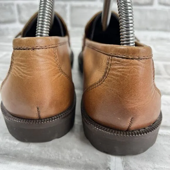 GH Bass Answer Men's Size 9 Vintage Loafer Brown Leather Kiltie Tassel Shoes