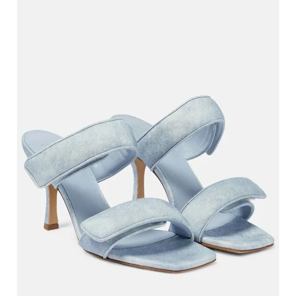 Gia Borghini Perni 03 Uni denim sandals MSRP 615 size 37