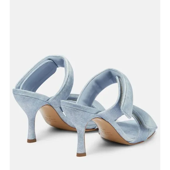 Gia Borghini Perni 03 Uni denim sandals MSRP 615 size 37