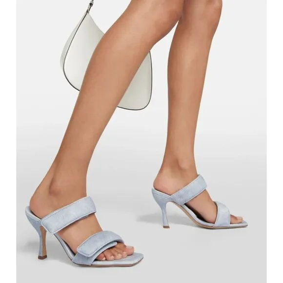 Gia Borghini Perni 03 Uni denim sandals MSRP 615 size 37