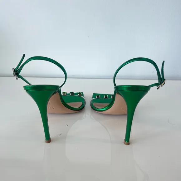 Gianvito Rossi Ribbon Candy 105 leather sandals size 38