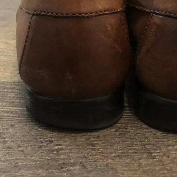 Giorgio Brutini Le Glove Brown Leather Loafers Shoes Mens Size 10 Nice Easter