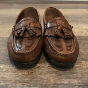 Giorgio Brutini Le Glove Brown Leather Loafers Shoes Mens Size 10 Nice Easter