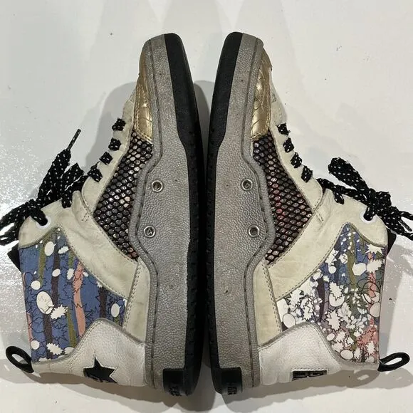 Golden Goose High Top Sneakers GGDB Italy Colorful Leather Shoes Women's 39