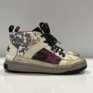 Golden Goose High Top Sneakers GGDB Italy Colorful Leather Shoes Women's 39
