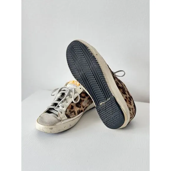 Golden Goose Superstar Leopard Print Sneakers